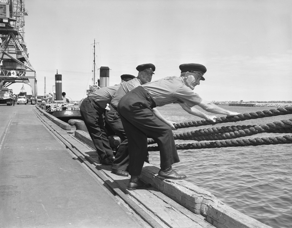 Fremantle Harbour Trust Mooring Gang 1962 Fremantle Harbour Trust Mooring Gang 1962