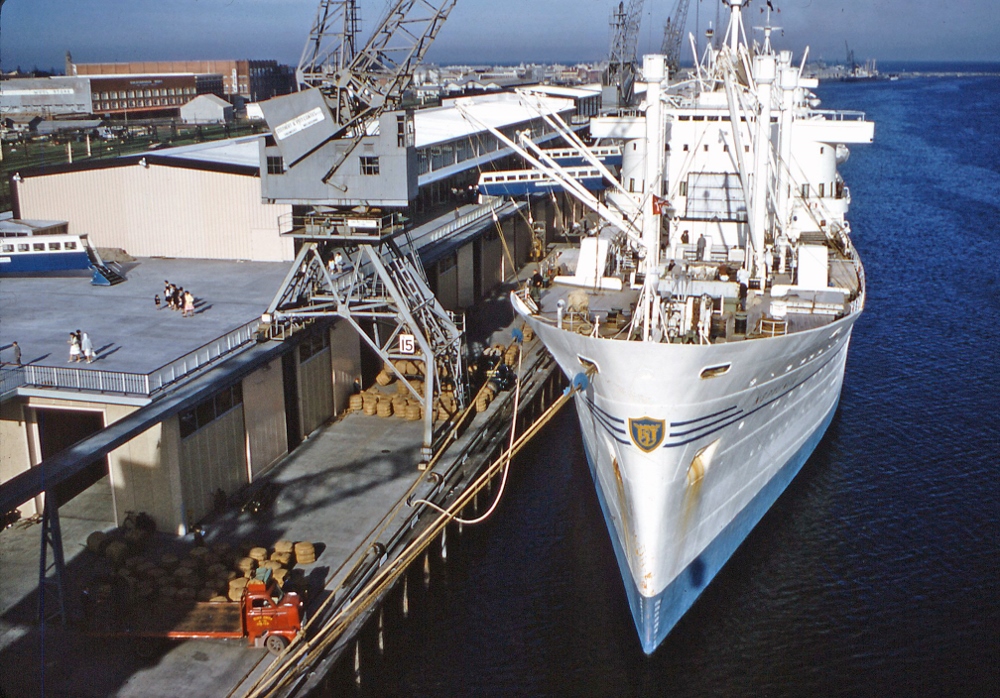Italian liner Neptunia at G Berth 1962 Italian liner Neptunia at G Berth 1962