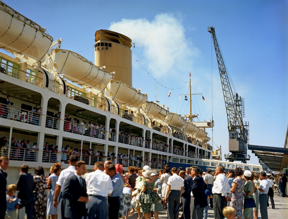 P&O liner Himalaya preparing to sail 1962